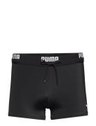 Puma Swim Men Logo Trunks 1P Puma Swim Black