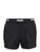 Puma Swim Men Logo Short Length Swim Shorts 1P Puma Swim Black