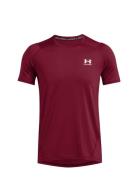 Ua Hg Armour Fitted Ss Under Armour Burgundy