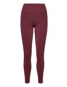 Hmltif Seamless High Waist Tights Hummel Burgundy