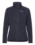 Hareid Fleece W Jacket Nohood Bergans Navy