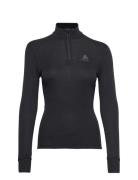 Odlo Bl Top Turtle Neck L/S Half Zip Active Warm Odlo Black