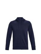 Ua Armour Fleece Fz Hoodie Under Armour Navy