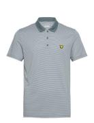 Golf Microstripe Polo Lyle & Scott Sport Blue