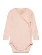 Baby Rib Jersey Body Crossover W. Longsleeve Copenhagen Colors Pink