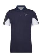 Club 22 Tech Polo Shirt Men Head Navy