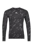 Tf Aop Ls Tee Adidas Performance Black