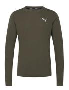 Run Favorite Ls Tee M PUMA Khaki