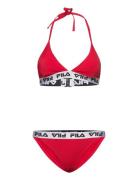 Split Triangle Bikini FILA Red