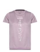 Terrex Agravic Trail Running T-Shirt Adidas Terrex Pink