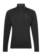 M Seasons Ls 1/4 Zip Polypropylene Rain Cell PUMA Black