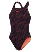 Womens Hyperboom Allover Medalist Speedo Black