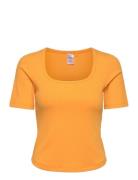 Scoop Rib Tee Casall Yellow