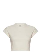 W Lng Rib Tee Adidas Sportswear Beige