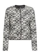 Check Boucle Jacket Karl Lagerfeld Black