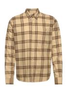 M Moment Flannel Shirt-143 Check Peak Performance Beige