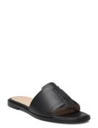 Slfisabella Leather Slider Selected Femme Black