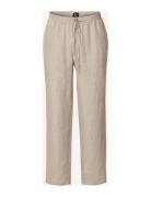 Casual Linen Pants Lexington Clothing Beige