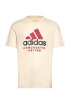 Manchester United Seasonal Graphic T-Shirt Adidas Performance Beige