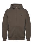 D4T Full-Zip Hoodie Adidas Performance Brown