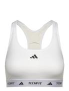 Techfit Medium Support Bra Adidas Performance White