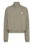 Aeroready Train Essentials Woven Quarter Zip Adidas Performance Khaki