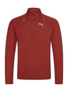 Run Cloudspun 1/4 Zip PUMA Burgundy