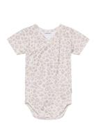 Baby Print T-Shirt Wrap Bodysuit Gugguu Grey