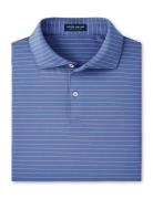 Duet Performance Jersey Polo - Edwin Spread Collar Peter Millar Blue