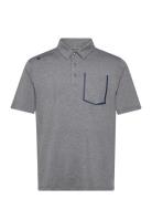 Mens Melange Polo BACKTEE Grey