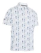 All Over Golf Essentials Print Polo Callaway White