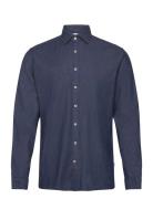 Soft Indigo Stretch Shirt L/S Lindbergh Blue