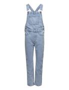 Long Denim Dungarees Mango Blue