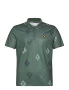 Polka Diamond Polo Shirt Lyle & Scott Sport Green