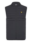 Hybrid Double Baffle Gilet Lyle & Scott Sport Black