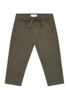 Elastic Waist Trousers Mango Green