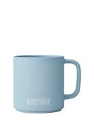 Siblings Cup Design Letters Blue