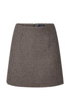 Mavis Wool Blend Skirt Lexington Clothing Brown