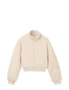 Cozy Teddy Sweat Jacket Tom Tailor Cream