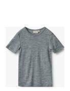 Wool T-Shirt S/S Seo Wheat Grey