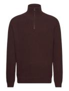 Wblass Wool Half-Zip Woodbird Brown