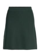 Slfkamma Hw Short Knit Skirt Selected Femme Green