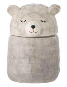 Puk Jar W/Lid Bloomingville Grey