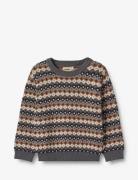 Jacquard Pullover Elias Wheat Brown