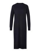 Ivana Cotton/Cashmere Blend Knitted Dress Lexington Clothing Navy