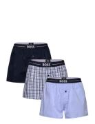 3P Woven Boxer BOSS Blue