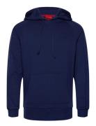 Tonal Logo Hoodie HUGO Blue