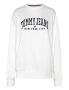 Tjw Rlx Varsity Crew Tommy Jeans White