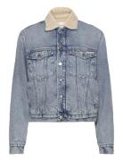 Regular Sherpa Denim Jacket Calvin Klein Jeans Blue