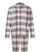 Ls Flannel Pj Shirt Set Tommy Hilfiger Beige